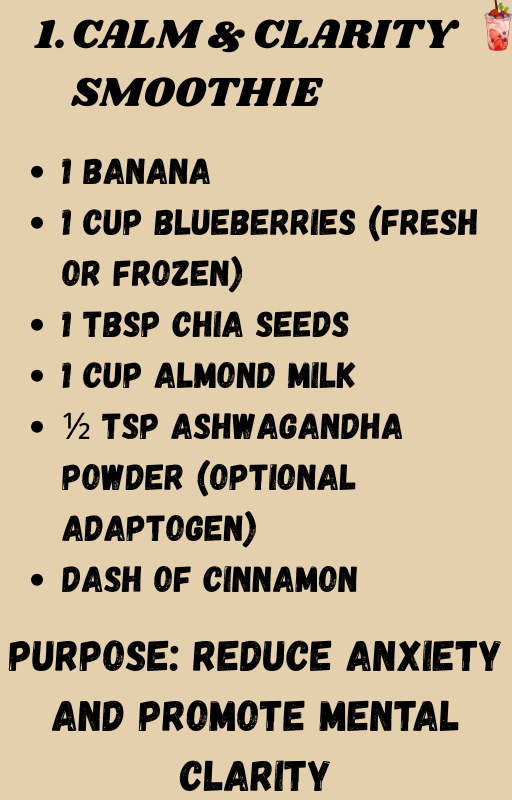 Smoothie Therapy: 10 Smoothie Recipes for Mind and Mood