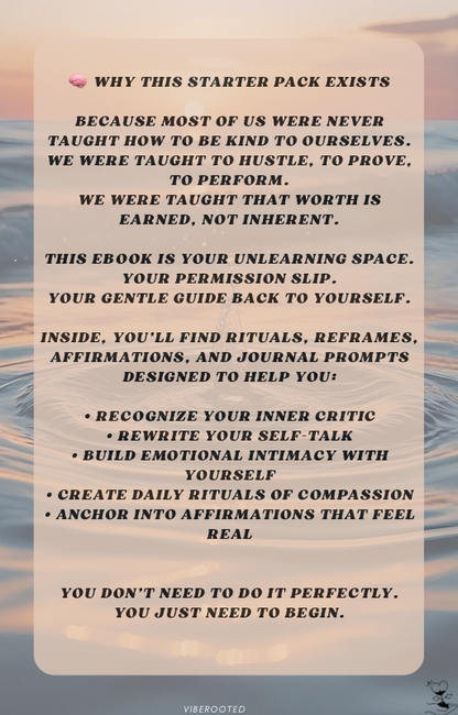 The Self-Compassion Starter Pack