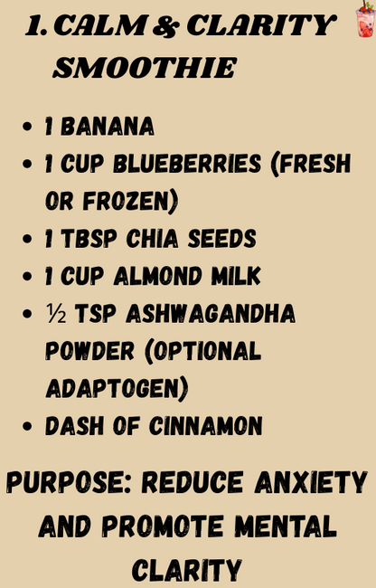 Smoothie Therapy: 10 Smoothie Recipes for Mind and Mood